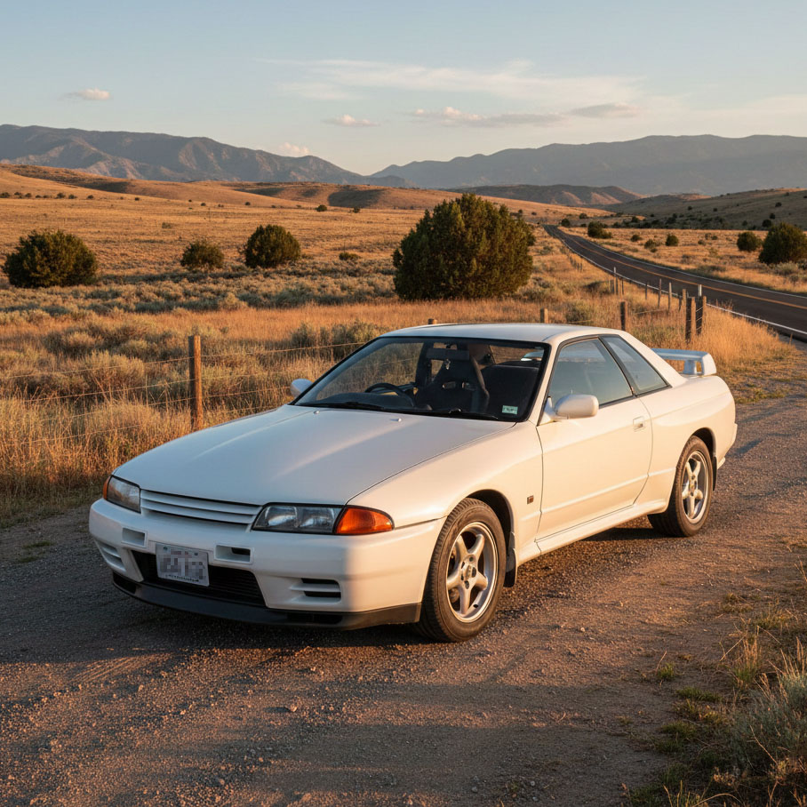 1989 Nissan GTR wht